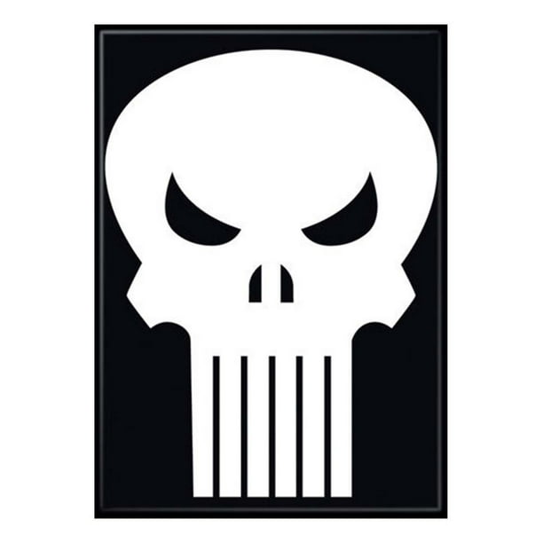 Marvel Comics Classic The Punisher Skull Logo Chrome Cufflinks New Gift Box